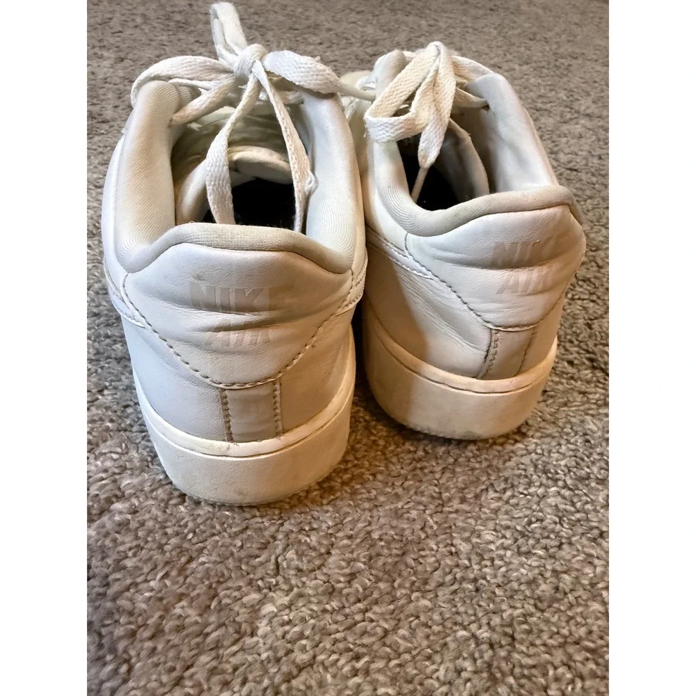 Nike Air Force 1 Low White Canvas Leather‎ Men's Casual Sneakers Size 7